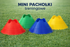 Mini pachołek grzybek 6cm z miejscem na tyczkę 10 sztuk